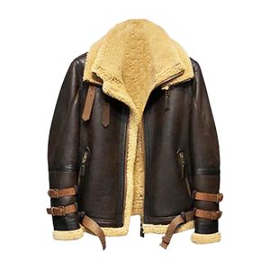Men’s Aeronaut Genuine Leather Shearling Jacket
