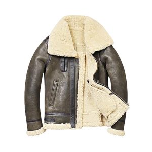 Men’s Shearling Adjustable Waist Original Leather Jacket