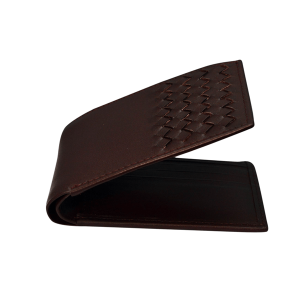 Men’s Dark Brown Bi-Fold Leather Wallet-01