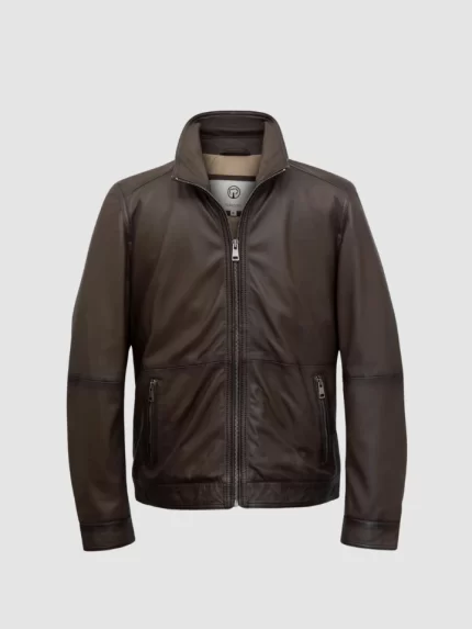 Maxwell Brown Leather Jacket-01