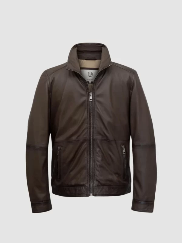 Maxwell Brown Leather Jacket-01