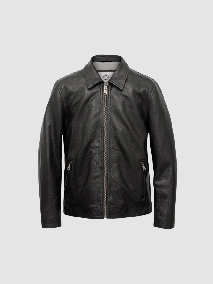 Noonset Black Leather Jacket-01