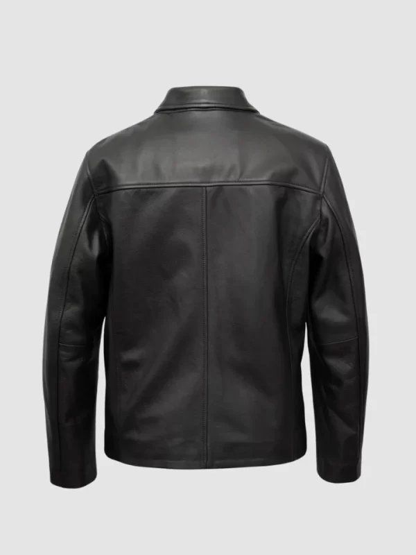 Noonset Black Leather Jacket-01