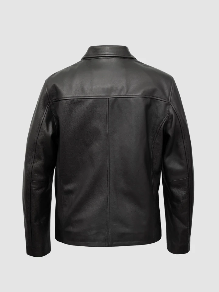 Noonset Black Leather Jacket-01